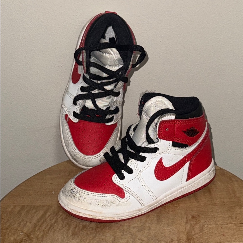 Nike Kids Red and White Sneakers